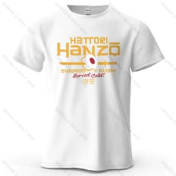 Hattori Hanzo Printed Men's T-Shirt 100% Cotton Oversized Anime Fashion Graphic Tees for Women Tops Streetwear Cultural Apparel