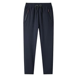 Men's Casual Pants Straight Leg Slim Fit Elastic Waist Jogging Pants Korean Classic Blue Black Gray Men's Pants Plus Size 4XL 5X
