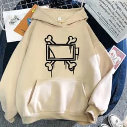 New Men's and Women's Autumn and Winter Fleece Hoodie Murder Drones Print Foreign Trade Leisure Sports Hoodie Trendy Men's Y2K