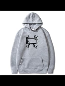 New Men's and Women's Autumn and Winter Fleece Hoodie Murder Drones Print Foreign Trade Leisure Sports Hoodie Trendy Men's Y2K