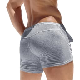 2026 Men's Summer Drawstring Shorts with Pockets Fashion Male Casual Shorts Solid Color Ultra-thin Breathable Shorts