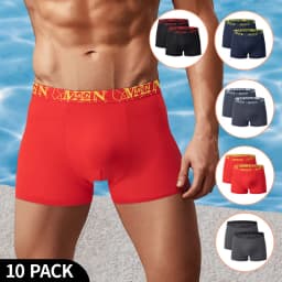 5 /10 Pack Men's Black Gold Printed Boxer Underwear Comfortable And Versatile Plus Size Sexy Young Men's Leisure Sports Beach Sh