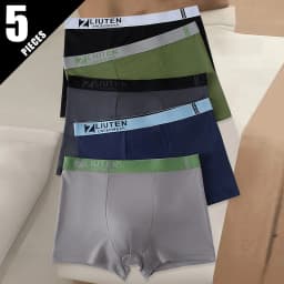 5 /10 Pack Men's Black Gold Printed Boxer Underwear Comfortable And Versatile Plus Size Sexy Young Men's Leisure Sports Beach Sh