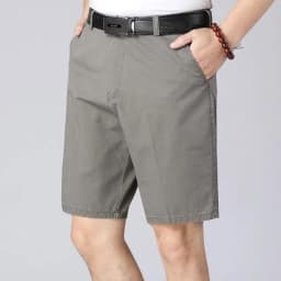 100% Cotton Shorts Men Knee Length Boardshorts Classic Brand Comfortable Clothing Beach Shorts Male Short Trousers