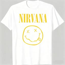 New Nirvana rock band men's 100%cotton T-shirt hip-hop style Men's and Women's oversized Y2K Tee Casual Loose Outdoor Street
