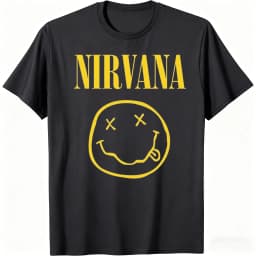New Nirvana rock band men's 100%cotton T-shirt hip-hop style Men's and Women's oversized Y2K Tee Casual Loose Outdoor Street