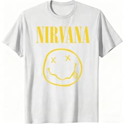 New Nirvana rock band men's 100%cotton T-shirt hip-hop style Men's and Women's oversized Y2K Tee Casual Loose Outdoor Street