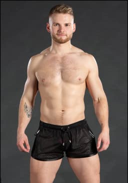 Men's Sweatpants Hole Dry Breathable Sexy Beach Outdoor Casual Three-Quarter Pants（MNDK-05）