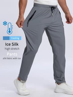 Pants Gym Man Men Gift Dry And Breathable Men's Sports Trousers Sweatpants Summer Moisture-Wicking Fishing Baggy Football New