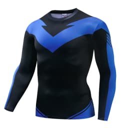 Compression T-Shirts Sportswear Gym Rash Guard Boxing Training Sports Tops 3D Nightwing Men T Shirt Running Quick-Dry Shirts Men