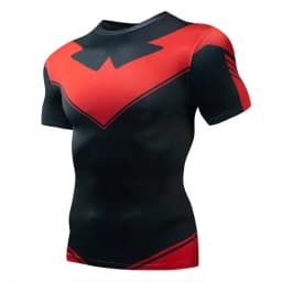 Compression T-Shirts Sportswear Gym Rash Guard Boxing Training Sports Tops 3D Nightwing Men T Shirt Running Quick-Dry Shirts Men