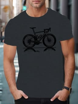 Men's Summer 100% Cotton Fashion Leisure Road Cycling Pattern Printed Loose Sports Round Neck Short Sleeve T-shirt Top