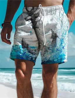 Anchors Pattern Men's Beach Shorts Summer Swim Trunks 3D Printed Women Men Casual Oversized Loose Sport Short Pants