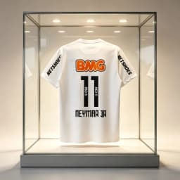 Vintage Neymar 11 BMG Print Football T-Shirt Men Women Quick Dry Breathable Retro Santos Casual Soccer Fan Tee