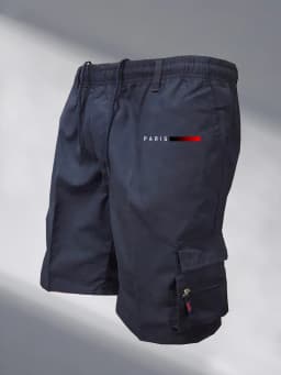 Mens Tactical Cargo Shorts Elastic Waist Outdoor Work Casual Jogging Loose Street Style Shorts