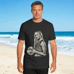 Sophie Cunningham T-Shirt  Hipster T Shirts Short Sleeve Y2K Retro Tshirt Summer Cotton Oversized Clothes