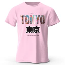 Tokyo Printed Fashion Forward 100% Cotton T-Shirt, Ultra Soft Round Neck Short Sleeve Tee, Perfect for Men & Women