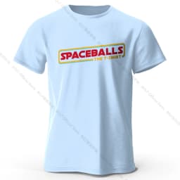 Spaceballs Printed T-Shirt 100% Cotton Oversized Sci-Fi Graphic Tees for Men Women Summer Tops Nerd Streetwear