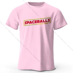 Spaceballs Printed T-Shirt 100% Cotton Oversized Sci-Fi Graphic Tees for Men Women Summer Tops Nerd Streetwear