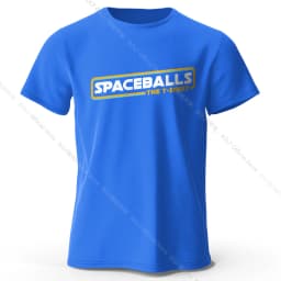 Spaceballs Printed T-Shirt 100% Cotton Oversized Sci-Fi Graphic Tees for Men Women Summer Tops Nerd Streetwear