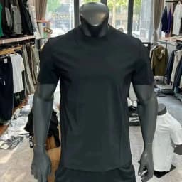 2025 summer new men's short sleeved breathable quick drying elastic personalized splicing comfortable casual versatile youth T-s