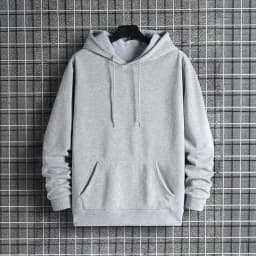 2025 Fall/winter New Arrival Men's Hoodie High Quality Solid Color Hooded Sweatshirt Male Home Outdoor Casual Fashion Pullover