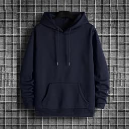 2025 Fall/winter New Arrival Men's Hoodie High Quality Solid Color Hooded Sweatshirt Male Home Outdoor Casual Fashion Pullover