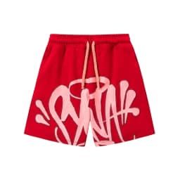 American Street Graffiti Letter Printed Sports Shorts for Men's Sports and Leisure Quick Drying Beach Pants