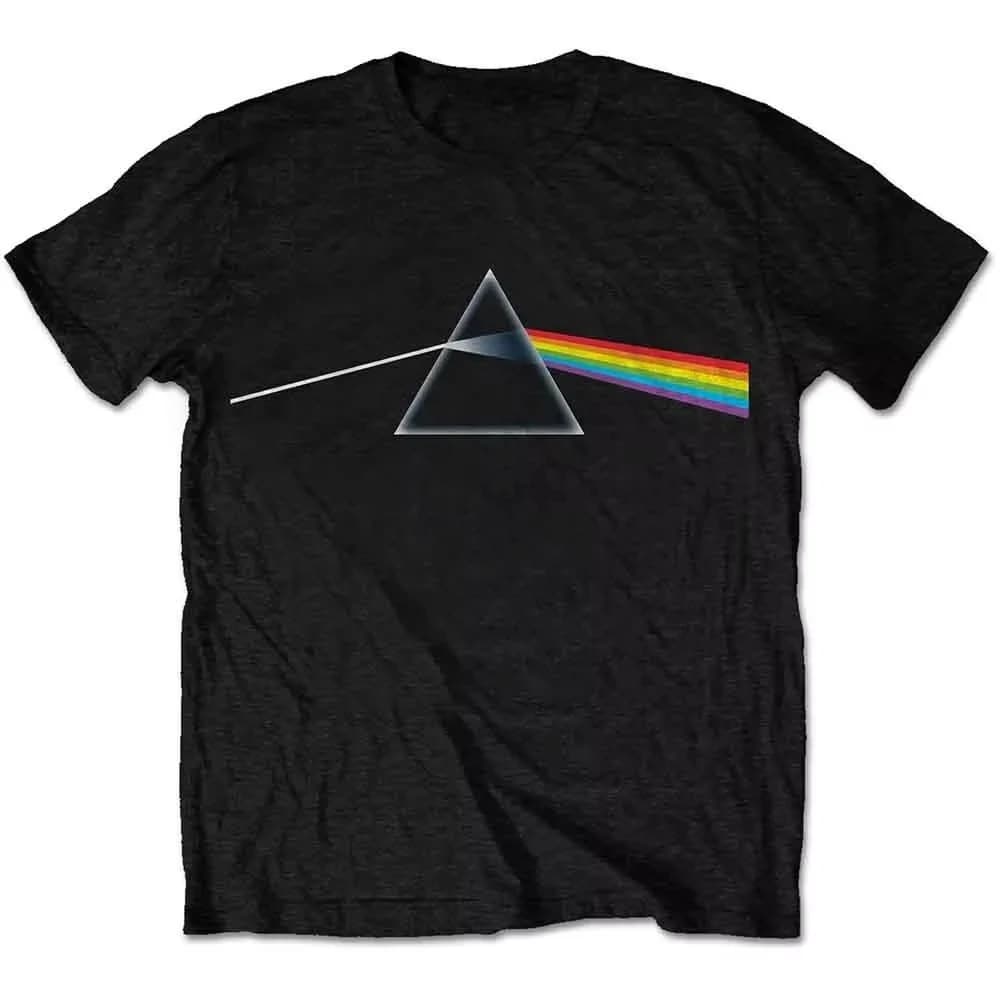 Pink Floyd Dark Side of The Moon Album Graphic Print Men's and Women's Loose Short Sleeved T-shirt Casual Luxury Clothing 2026