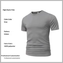 Men's Solid Black T Shirt Slim Fit Short Sleeve Crew Neck Summer Casual Basic Tee Breathable Fitness Streetwear Tops