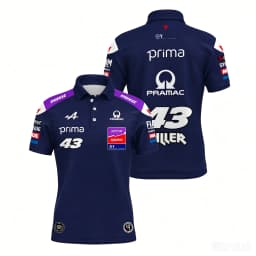 2026 New Jack Miller 43 Polo Shirt for Men Toprak Razgatlioglu 7 Driver T-shirt Moto Sports Quick Dry Prima Racing Polos 5XL Top