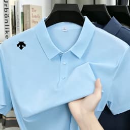 2026 new Men's embroidery Polo Shirt Fashion Sports Top Summer Comfortable Breathable Leisure High end T-shirt shirt men shirts