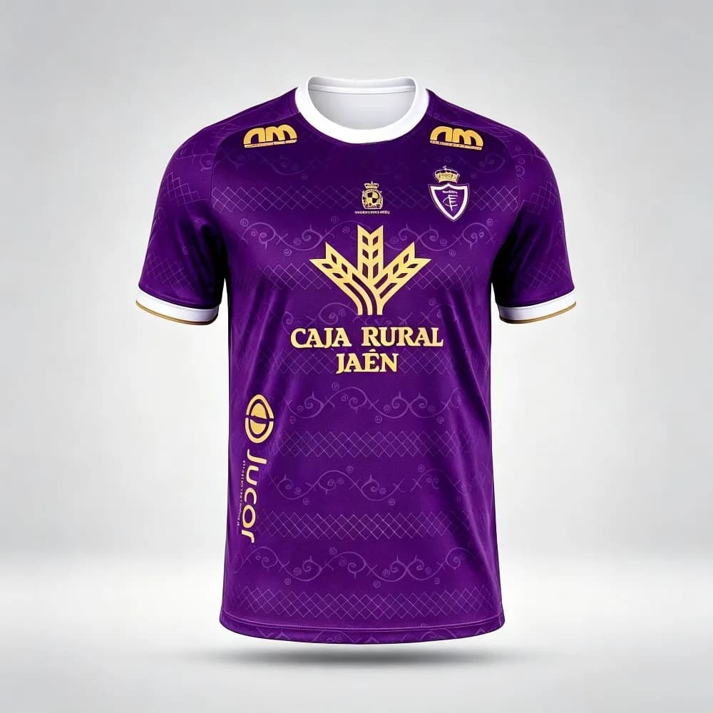 2026 Real Jaén 3D Print Football Jersey Men Women Summer Sports Oversize T-shirt Breathable Quick Drying Streetwear Fashion
