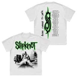 Photo SLIPKNOT Gothic Style Band T-Shirt Cotton Graphic Tee Men Women Summer Streetwear Top