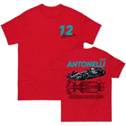 Racing Driver Kimi No.12 Antonelli Tshirts Unisex Streetwear Cotton O-neck Men/Women T-shirt Fashion Design Graphic Merch Teese