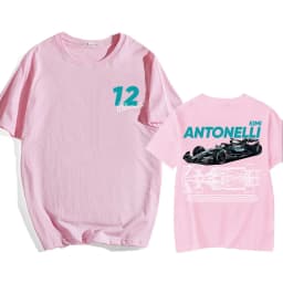 Racing Driver Kimi No.12 Antonelli Tshirts Unisex Streetwear Cotton O-neck Men/Women T-shirt Fashion Design Graphic Merch Teese