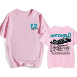 Racing Driver Kimi No.12 Antonelli Tshirts Unisex Streetwear Cotton O-neck Men/Women T-shirt Fashion Design Graphic Merch Teese