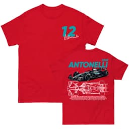Racing Driver Kimi No.12 Antonelli Tshirts Unisex Streetwear Cotton O-neck Men/Women T-shirt Fashion Design Graphic Merch Teese