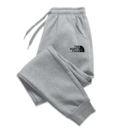 Thick Thermal Men Sports Sweat Joggers, Multi Storage Pockets, Timeless Logo Print, Great Companion for Winter Hiking Trips