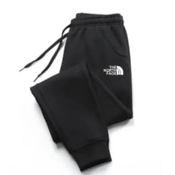 Thick Thermal Men Sports Sweat Joggers, Multi Storage Pockets, Timeless Logo Print, Great Companion for Winter Hiking Trips