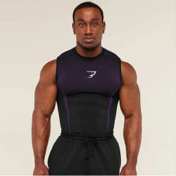 Compression Sleeveless Shirt Men Gym Fitness Basketball Sport Vest Manga Tight Tank Mesh Quick Drying Top Breathable Summer Male