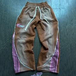Summer Hot Sale Vintage Striped Spliced Straight Pants Unisex Elastic Sporty Letter Print Hip Hop Loose Streetwear Long Trousers