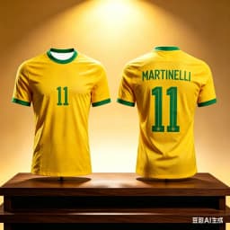 Neymar 10# Brazil National Team Soccer Jersey, Breathable  Athletic T-Shirt For Football Matches Training And Fan Casual Outfits