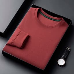 Men's Casual Waffle Round Neck T-shirt Breathable, Comfortable and Fashionable Long Sleeved T-shirt