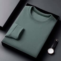 Men's Casual Waffle Round Neck T-shirt Breathable, Comfortable and Fashionable Long Sleeved T-shirt