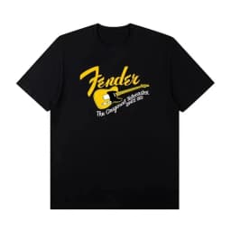 2025 Summer New Fender Jimi Hendrix Fender Electric Guitar Print Graphic T-shirt Men's Short Sleeve T-shirt Street Wear Summer