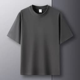100% Pure Cotton Summer High-end Brand Men's Short Sleeve Round Neck Fashionable Style Half Sleeved Top Breathable T-shirt