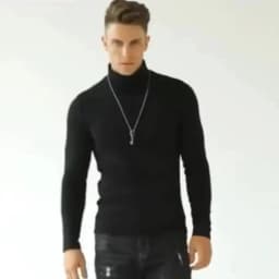 Thermal Underwear Tops Men Winter Clothes Thermal Shirt Autumn Men's Winter Tights High Neck Thin Slim Fit Long Sleeve T-shirt