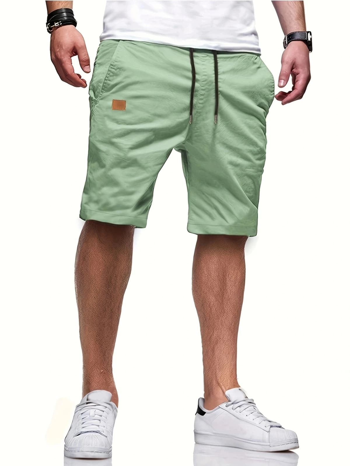 New Summer Men's Casual Short, Bermuda Short, Fitness Jogging Short, Vintage Elastic Waist Cargo shorts