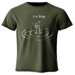 T'm Fine Print T-Shirt 100% Cotton Summer Tees For Men Women Oversize Casual Tops